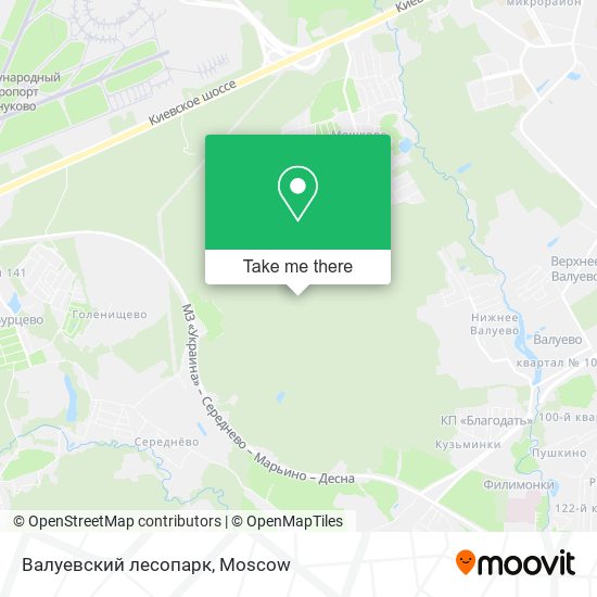 Валуевский лесопарк map