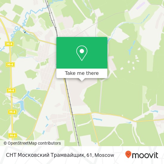 СНТ Московский Трамвайщик, 61 map
