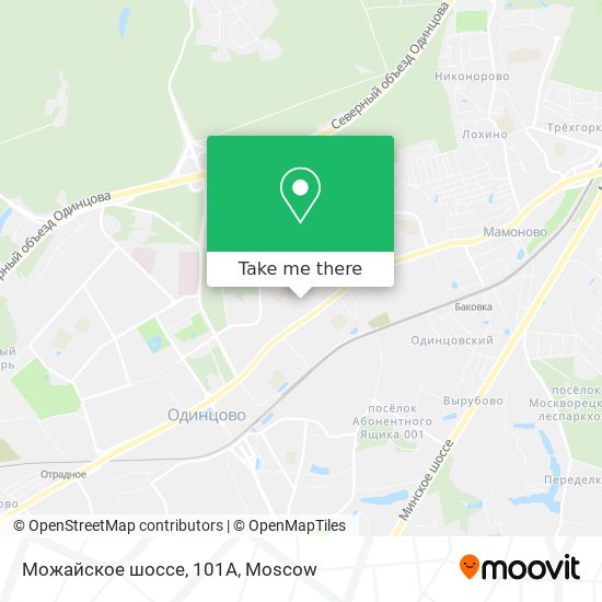 Можайское шоссе, 101А map