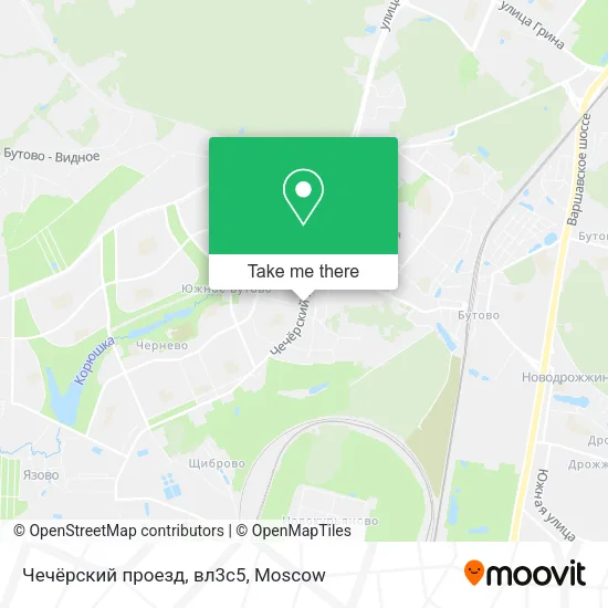 Чечёрский проезд, вл3с5 map