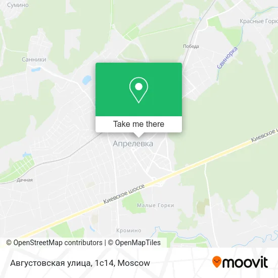 Августовская улица, 1с14 map