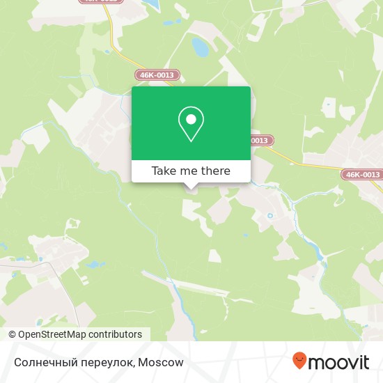 Солнечный переулок map