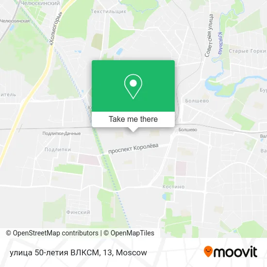 улица 50-летия ВЛКСМ, 13 map
