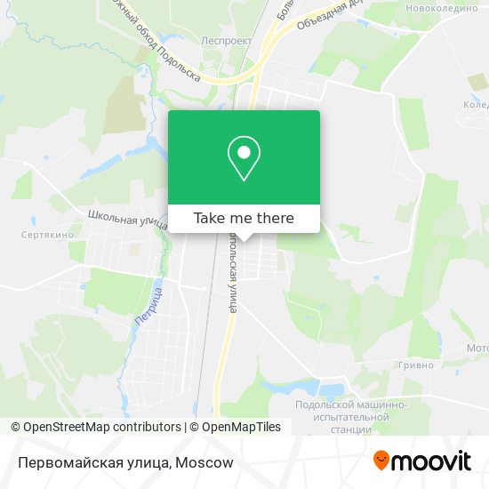 Первомайская улица map