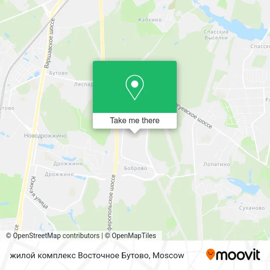 жилой комплекс Восточное Бутово map