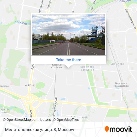 Мелитопольская улица, 8 map