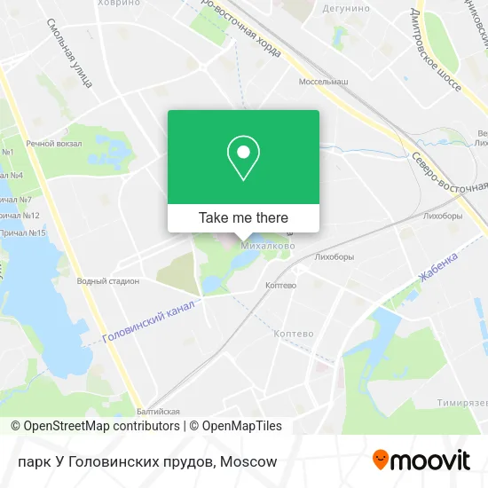 парк У Головинских прудов map