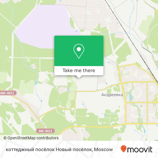 коттеджный посёлок Новый посёлок map