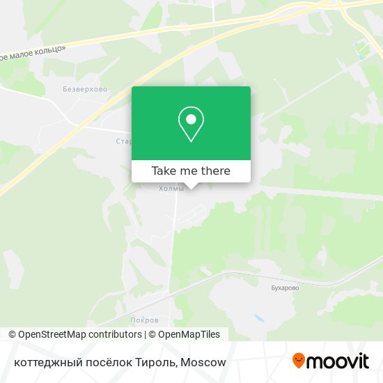 коттеджный посёлок Тироль map