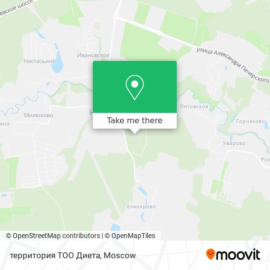 территория ТОО Диета map