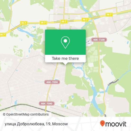 улица Добролюбова, 19 map