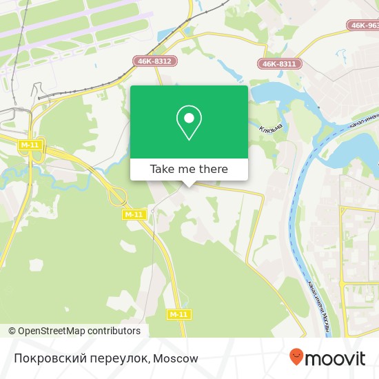 Покровский переулок map