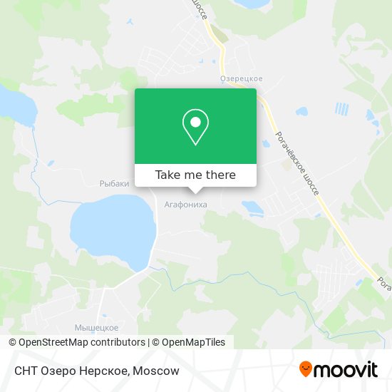 СНТ Озеро Нерское map