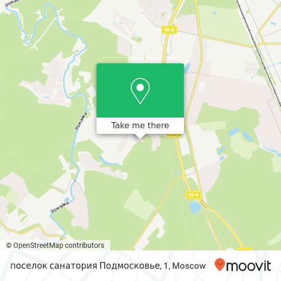 поселок санатория Подмосковье, 1 map