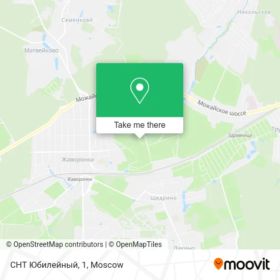 СНТ Юбилейный, 1 map