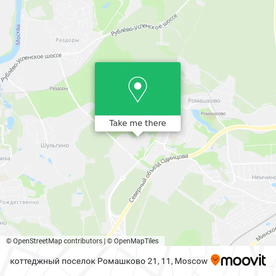 коттеджный поселок Ромашково 21, 11 map