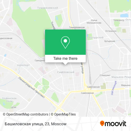 Башиловская улица, 23 map