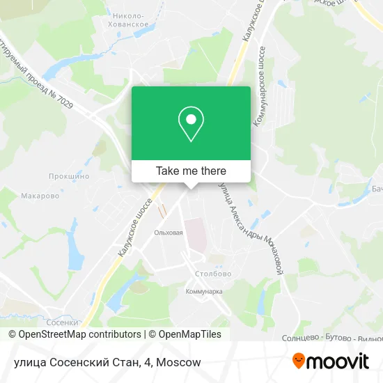 улица Сосенский Стан, 4 map