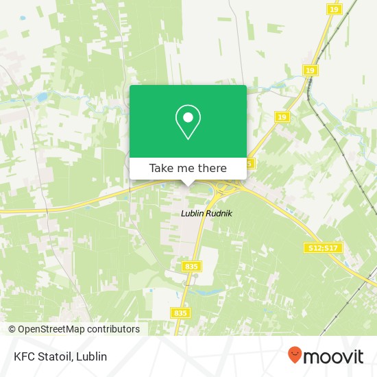 KFC Statoil map