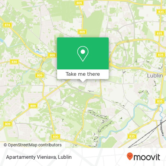 Apartamenty Vieniava map