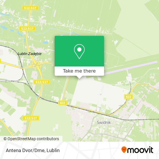 Карта Antena Dvor/Dme