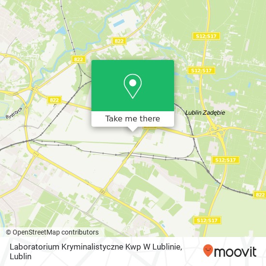 Карта Laboratorium Kryminalistyczne Kwp W Lublinie