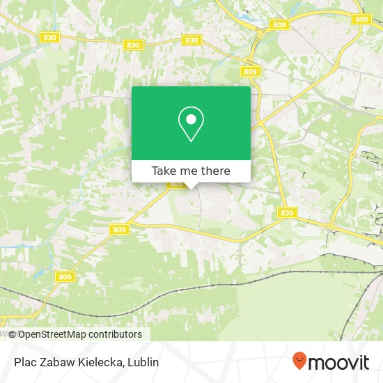 Карта Plac Zabaw Kielecka