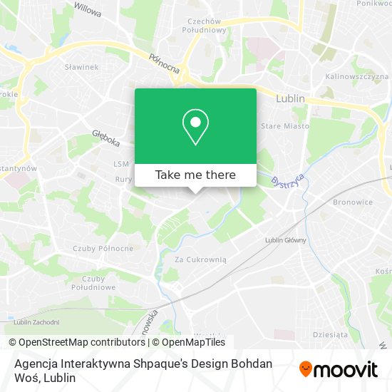 Agencja Interaktywna Shpaque's Design Bohdan Woś map