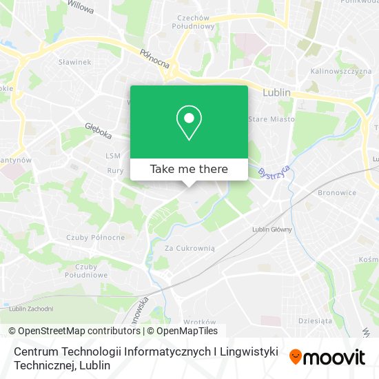 Карта Centrum Technologii Informatycznych I Lingwistyki Technicznej