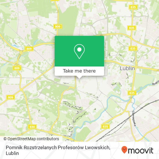 Карта Pomnik Rozstrzelanych Profesorów Lwowskich