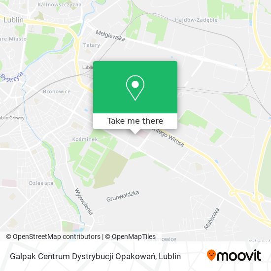 Карта Galpak Centrum Dystrybucji Opakowań