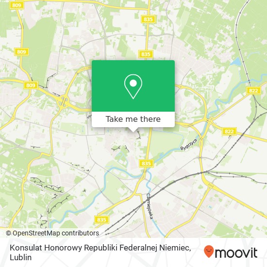 Konsulat Honorowy Republiki Federalnej Niemiec map