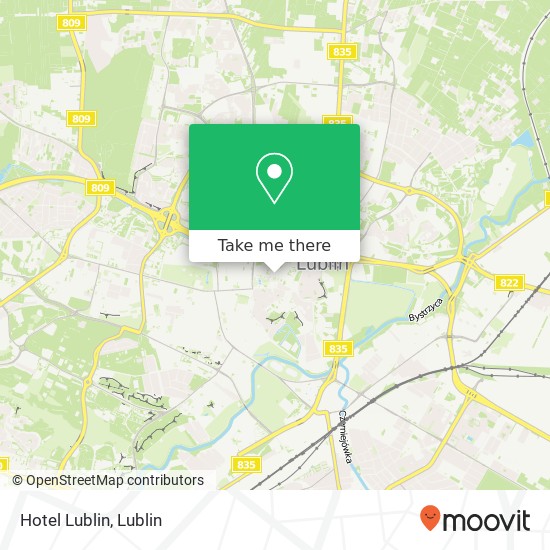 Hotel Lublin map