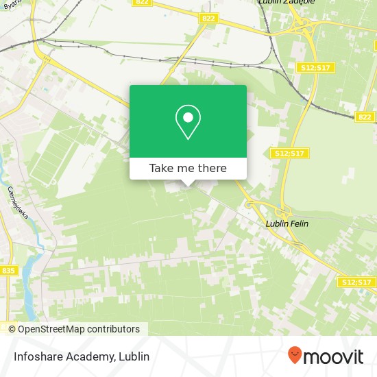 Infoshare Academy map
