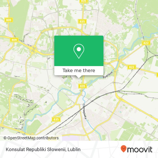 Konsulat Republiki Słowenii map