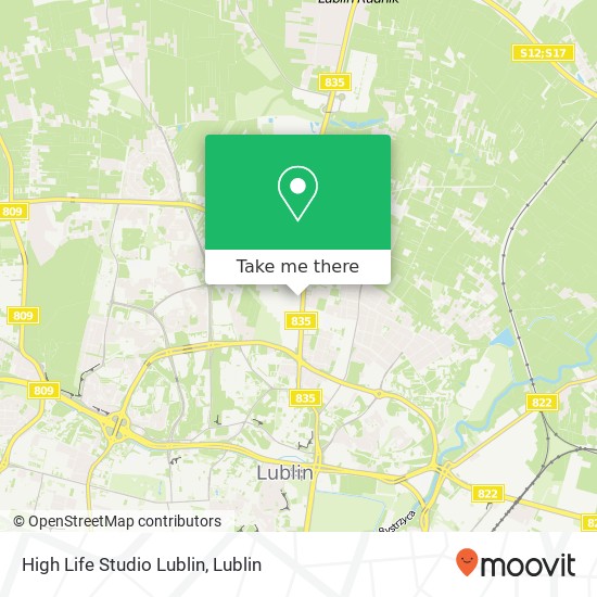 High Life Studio Lublin map