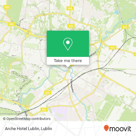 Arche Hotel Lublin map