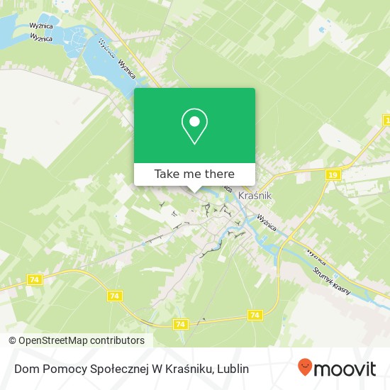 Dom Pomocy Społecznej W Kraśniku map