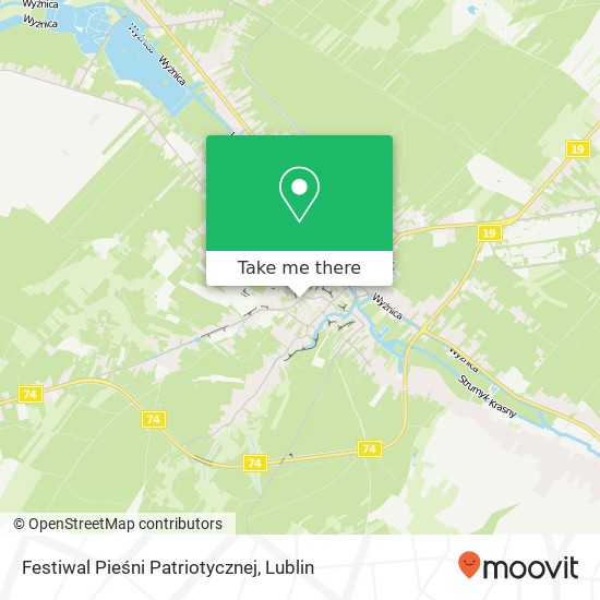 Festiwal Pieśni Patriotycznej map