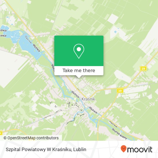 Szpital Powiatowy W Kraśniku map