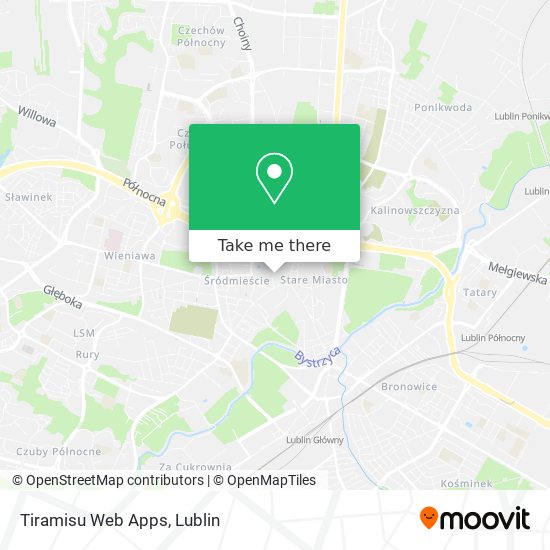 Tiramisu Web Apps map
