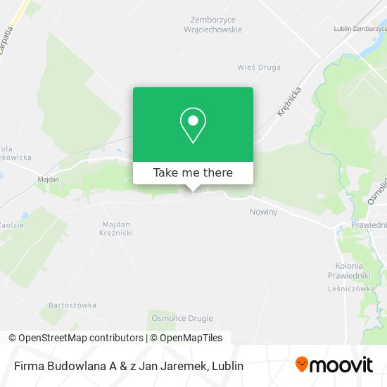Firma Budowlana A & z Jan Jaremek map