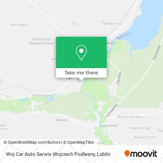 Woj Car Auto Serwis Wojciech Podlesny map