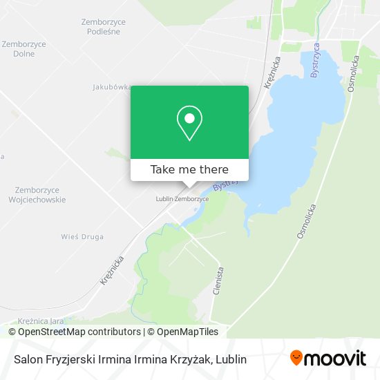 Карта Salon Fryzjerski Irmina Irmina Krzyżak