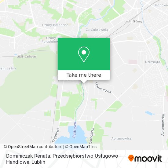 Карта Dominiczak Renata. Przedsiębiorstwo Usługowo - Handlowe