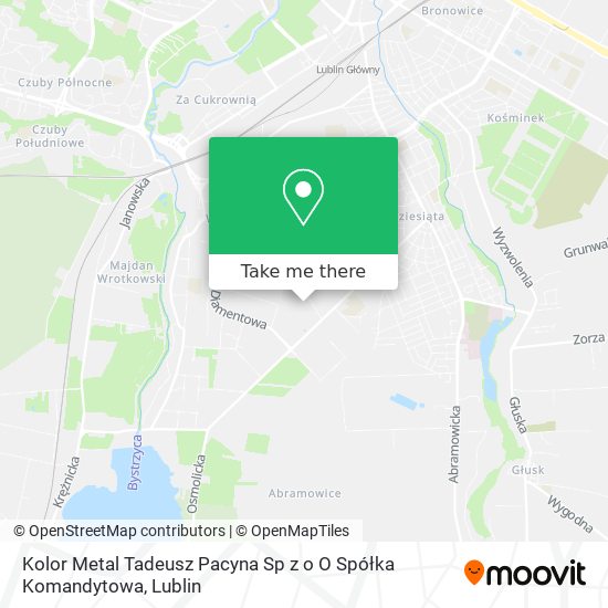 Карта Kolor Metal Tadeusz Pacyna Sp z o O Spółka Komandytowa