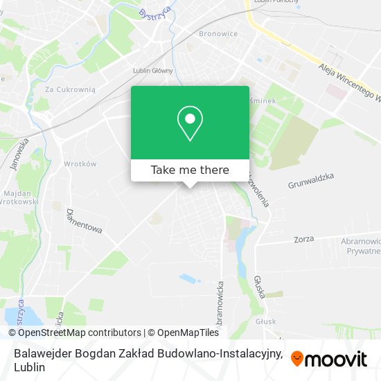 Balawejder Bogdan Zakład Budowlano-Instalacyjny map
