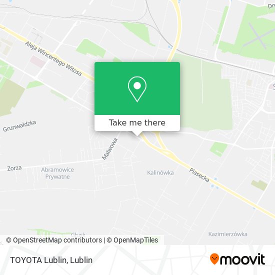 TOYOTA Lublin map
