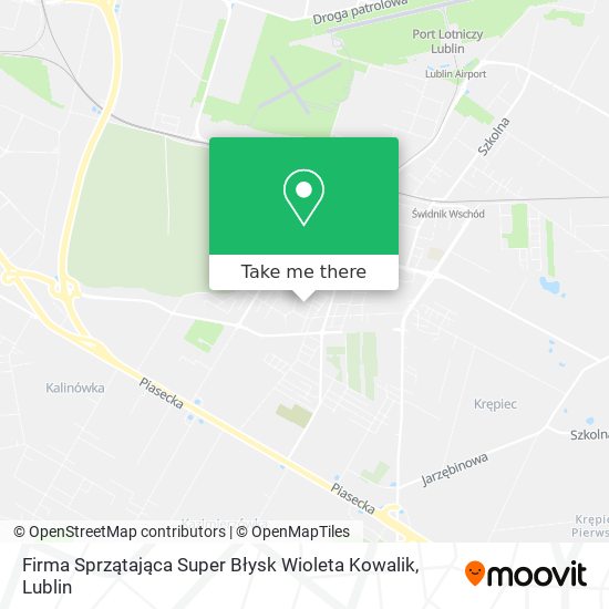 Firma Sprzątająca Super Błysk Wioleta Kowalik map