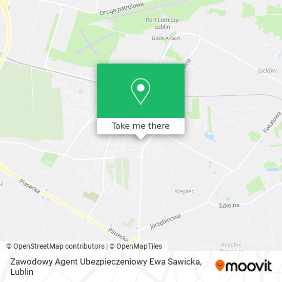 Карта Zawodowy Agent Ubezpieczeniowy Ewa Sawicka